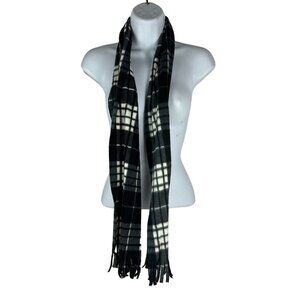 EnerWear Black & White Plaid Scarf